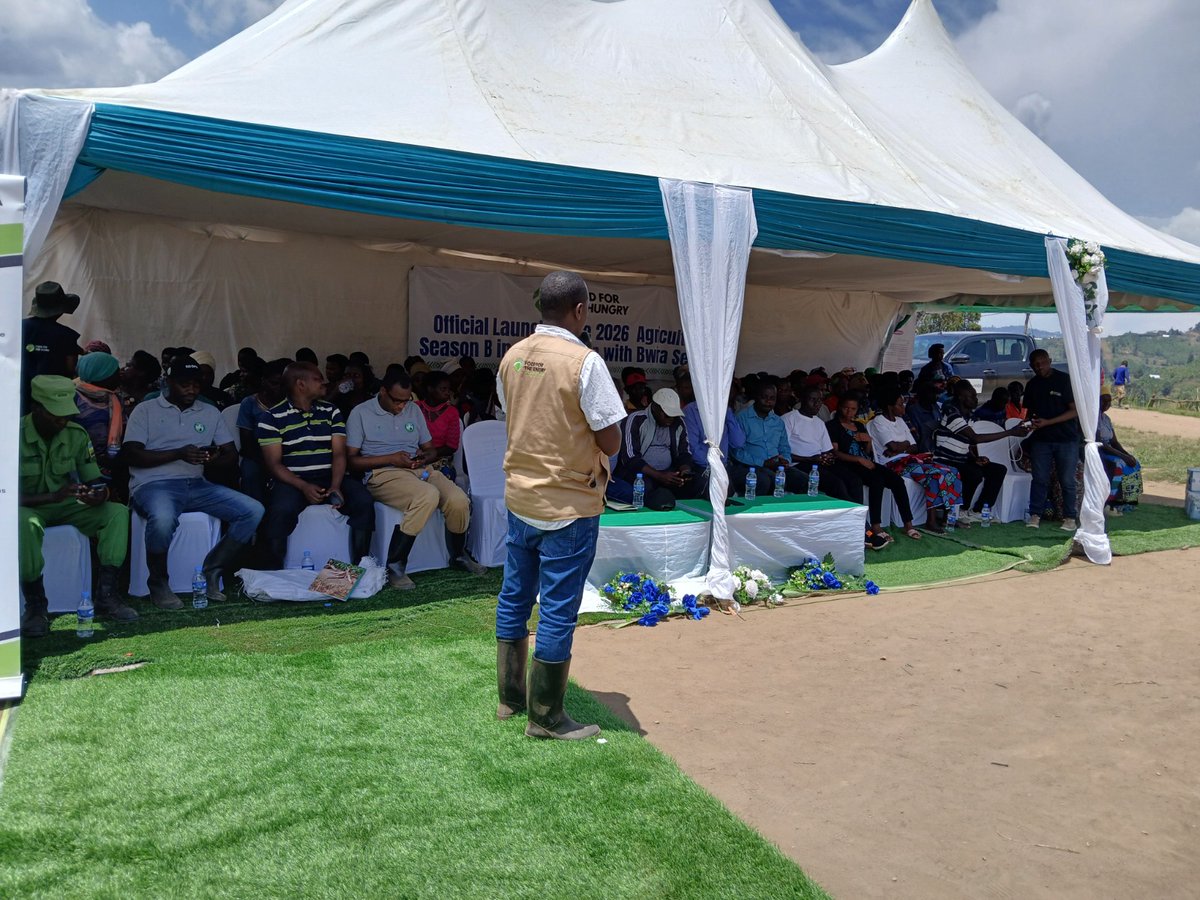 Today, Food for the Hungry kicked off Agriculture Season B in Bwira with demonstration plots at Bushyogero, in partnership with Ngororero District and Bwira Sector.  Around 400 farmers joined and left inspired, ready to apply CA+ practices as encouraged today! 
<a href="/NgororeroDistr/">Ngororero District</a>