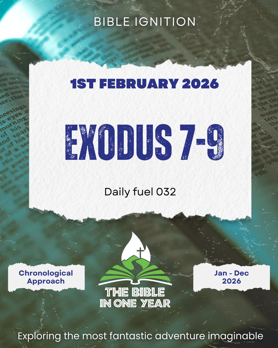 bible_ignition's tweet photo. 1st Feb 2026 reading: Exodus 10-12
#BibleInOneYear
#BibleIgnition https://t.co/cOcqabXS3p