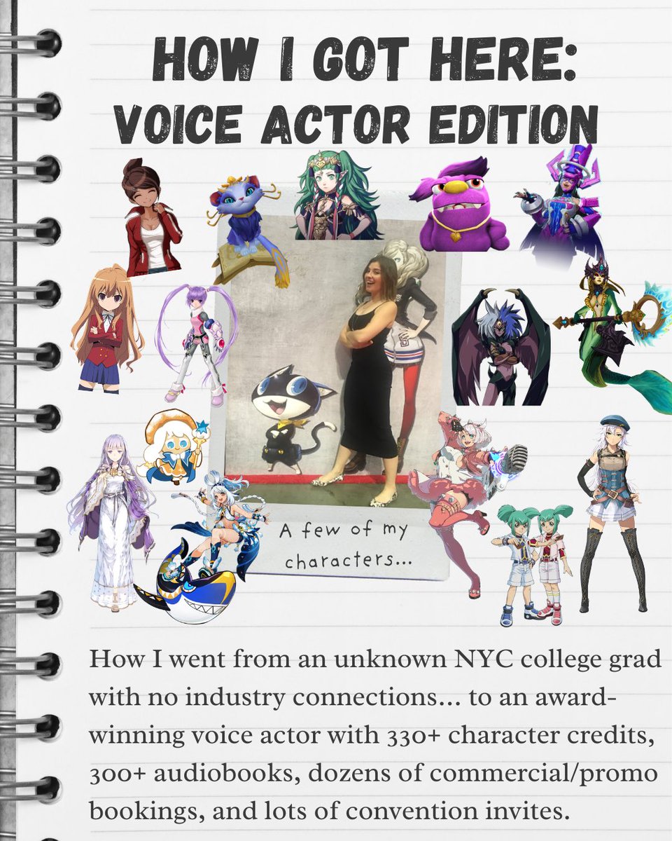 Voice actor storytime! Not many people know the story of my New York years. So settle in with a cup of tea and get ready for some throwback pics…