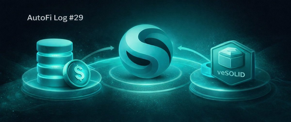 Nseabasietim215's tweet photo. Forward progress isn’t just a tagline it’s execution.

iAssets activation, $CASH borrowing, and veSOLID rewards show how @SolidoMoney is building an #AutoFi stack where liquidity, governance, and yield move as one coordinated system.

Smarter flows.
On-chain finance, automated. https://t.co/q7ArVd8z81