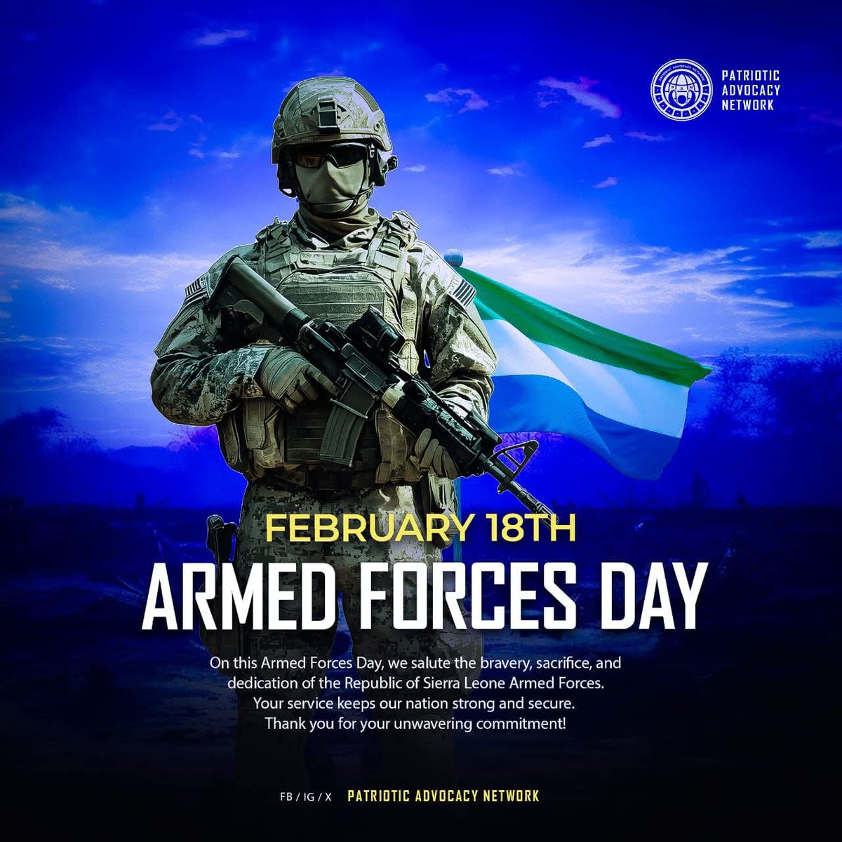 pansl_network's tweet photo. HONORING THE BRAVE 🇸🇱

​On Feb 18, we reflect on the courage of those who serve in the RSLAF. From the front lines to community peacekeeping, your dedication is the backbone of our national stability.

@pansl_network stands in solidarity with our troops. https://t.co/Kwe6VPAlCE