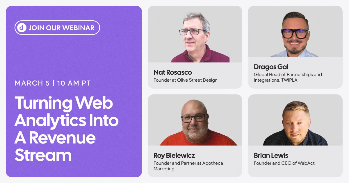 ApothecaDigital's tweet photo. Stop losing money on free analytics reports. Most agencies treat website data as an afterthought, not a profit center. Roy Bielewicz will be a panel member, so be sure to sign up for this free presentation. (link in the comments) https://t.co/yM2e7bDckG