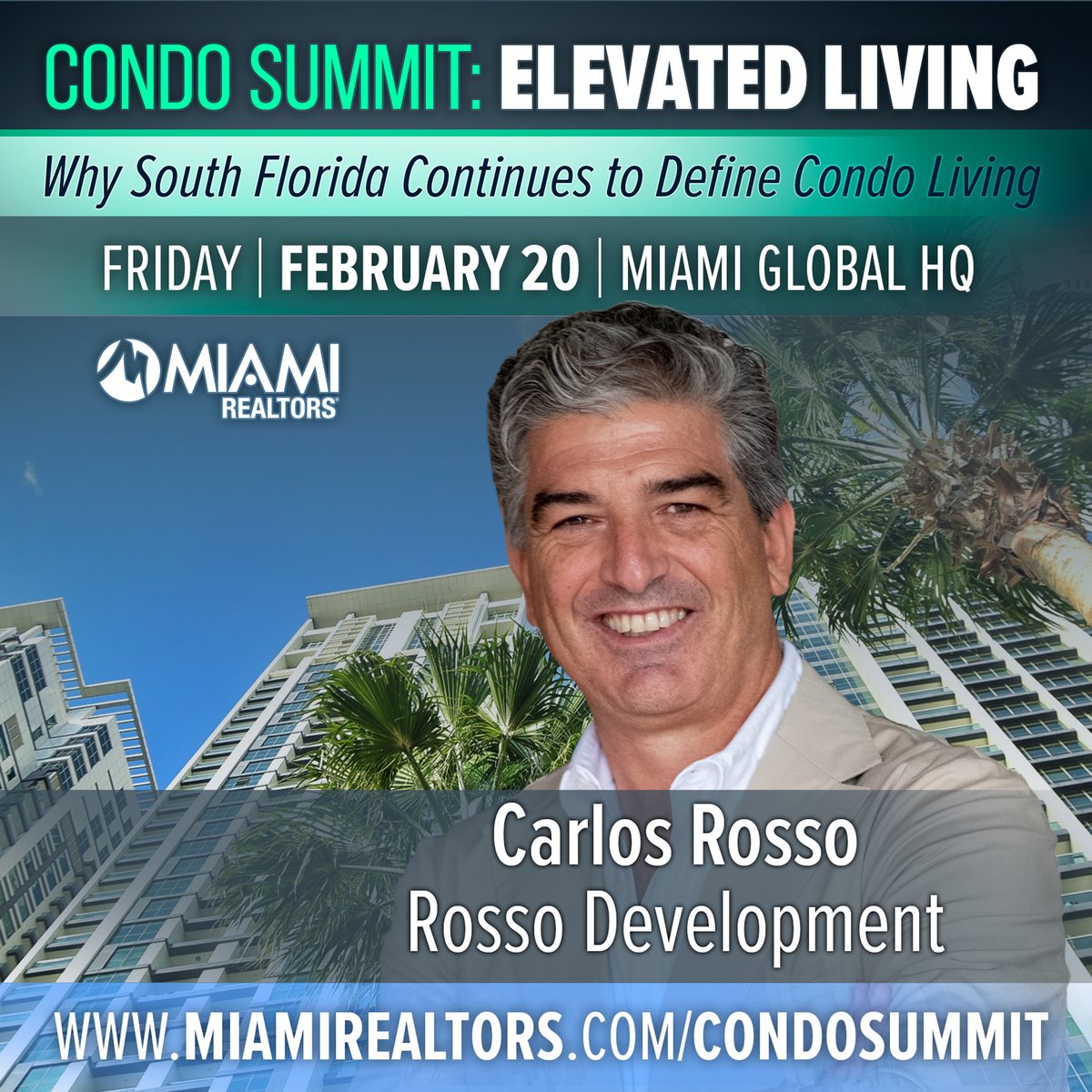 MiamiRealtors's tweet image. South Florida doesn’t just follow trends; we define them🌴✨

Elevated Living is more than a market update, it’s a deep dive into the lifestyle, design, and global wealth driving our skyline’s evolution.

bit.ly/condo-summit

#MiamiRealtors #MiamiRealEstate #LuxuryRealEstate
