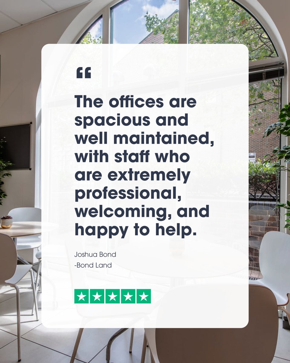 Another 5⭐ review for our 5⭐ team!

When you rent an office with us, you can relax knowing everything runs smoothly.

See what everyone’s talking about and book a tour today.

servicedofficecompany.co.uk/contact/