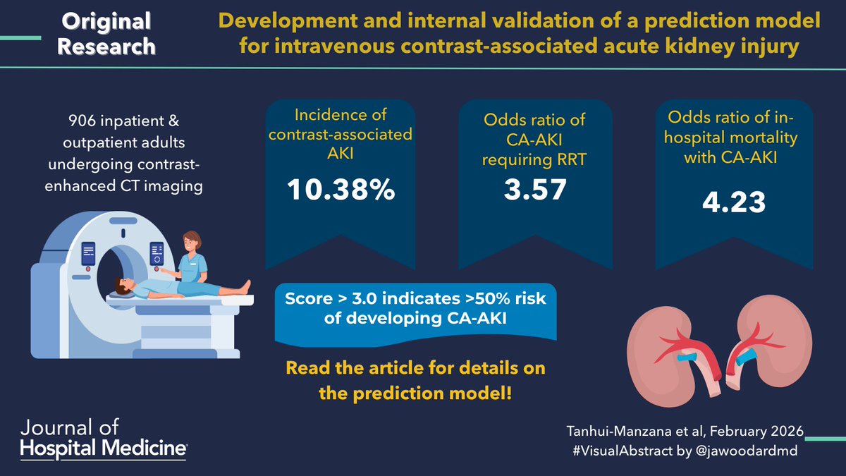 JHospMedicine's tweet image. Contrast fear can delay care, but is the risk one-size-fits-all?
Find out more 👉 : doi.org/10.1002/jhm.70… 

✍️: Tanhui-Manzana et al
🖼️: #VisualAbstract by @jawoodardmd
#EBM #JhospMedicine