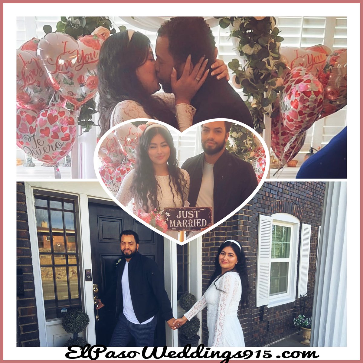 Valentines Weekend Wedding Elopement. The were planning on Vegas, but then chose @elchucochapel915 instead &amp; Won Big 💕💍🎉 Cheers to Forever Lovebirds #021526 #elpasoweddings915 #elchucochapel915 #vegasalternative915