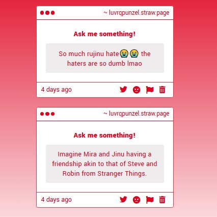 julianmiflaco's tweet image. 1- we been hearing the same arguments since june #tired 

2- THIS IS SO GOOD 😭 need it

3- rumi forgetting what jinu hugging her felt like... 

4- she is soo cute! i think she is rlly powerful and isnt rlly aware of it and it surprises me sm?

luvrqpunzel.straw.page