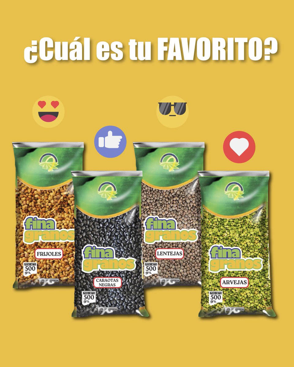 ¿Cuál es tu #finagranos favorito?
.
.
.
#alimentosfina
#finaarroz
#comenta
#frijol
#caraotas
#lentejas
#arvejas