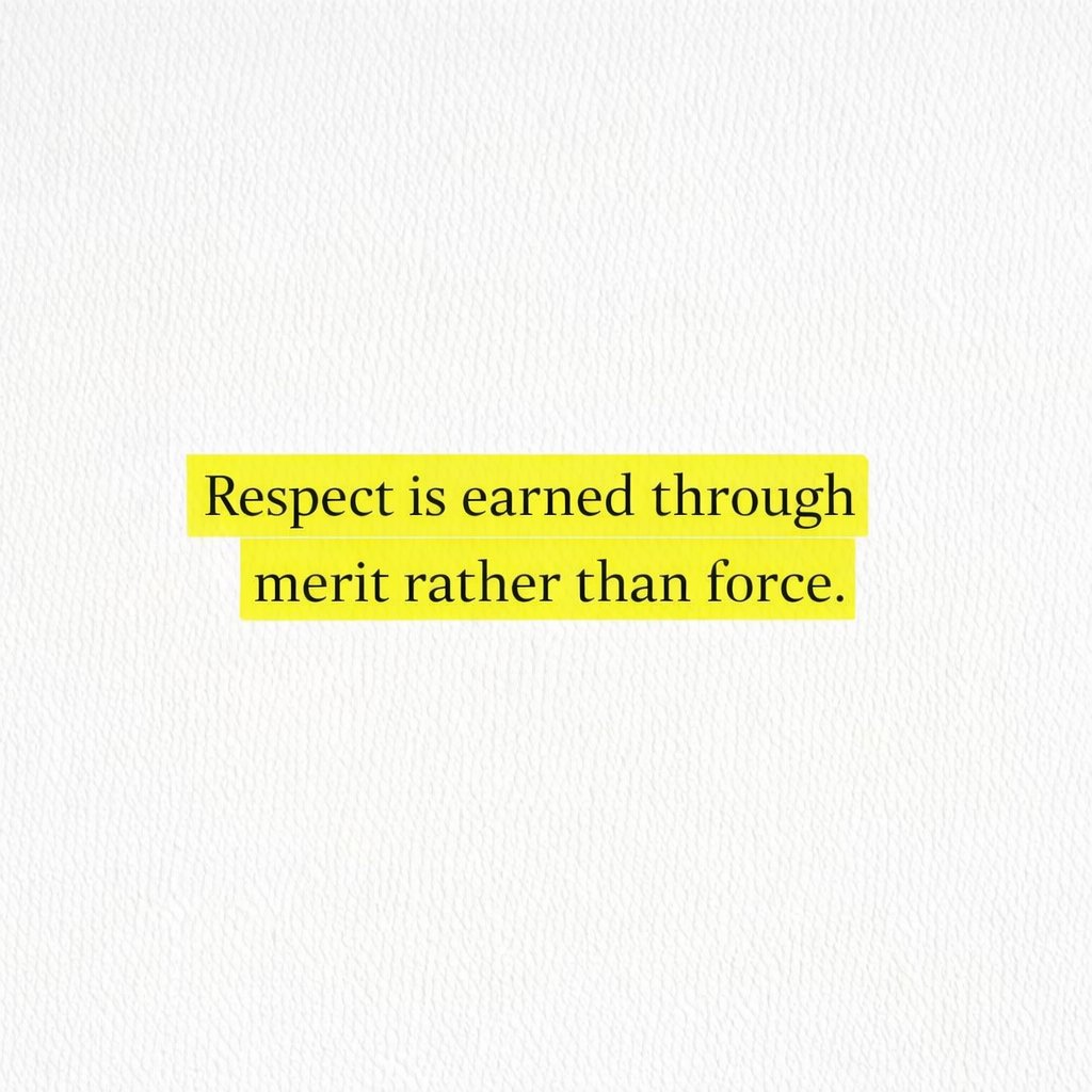 ThriveSerene's tweet image. In life, through most things you can't brute your way through order. If you want to earn the respect of your surroundings, you will have to do it by proving who and what you are through your actions, rather than forcing an acknowledgement of it.  🌊

The oldest quote in the book