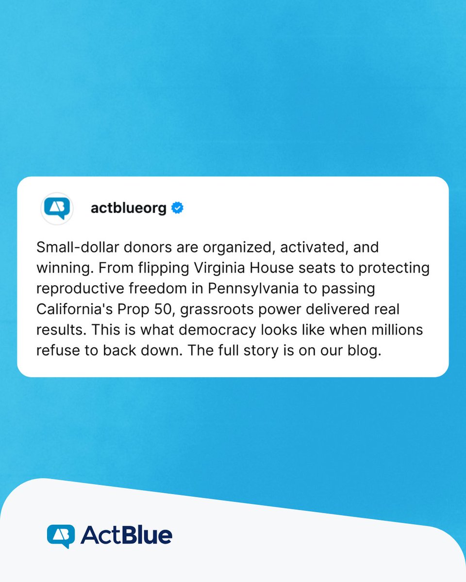 ActBlue tweet media