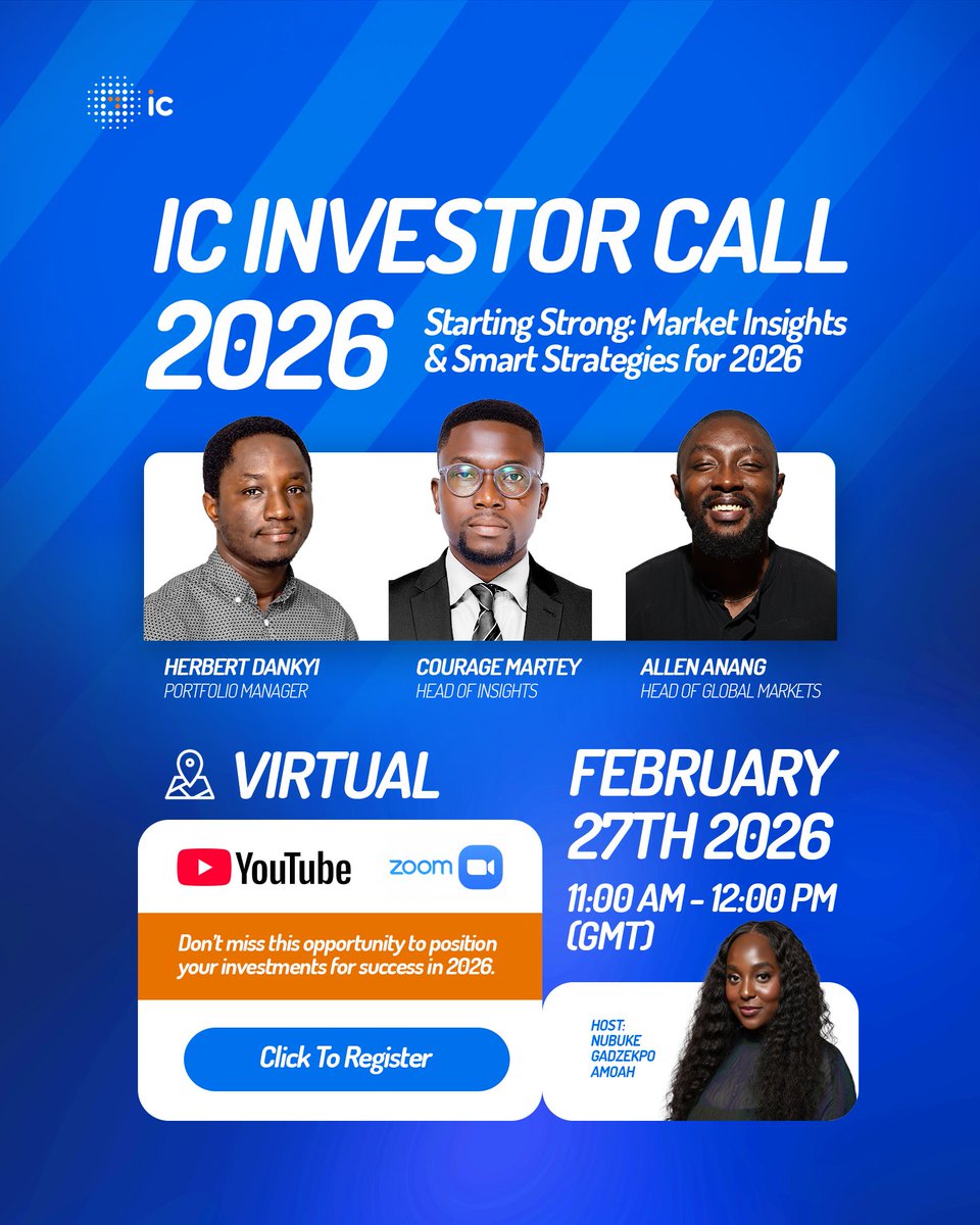 The year is already underway, and the decisions made now will define investment outcomes in 2026.

🚀 Starting Strong: Market Insights &amp; Smart Strategies for 2026

Date: Friday, 27th February 2026
Time: 11:00 AM – 12:00 PM (GMT)

🔗 Link: lnkd.in/djWtNtXW