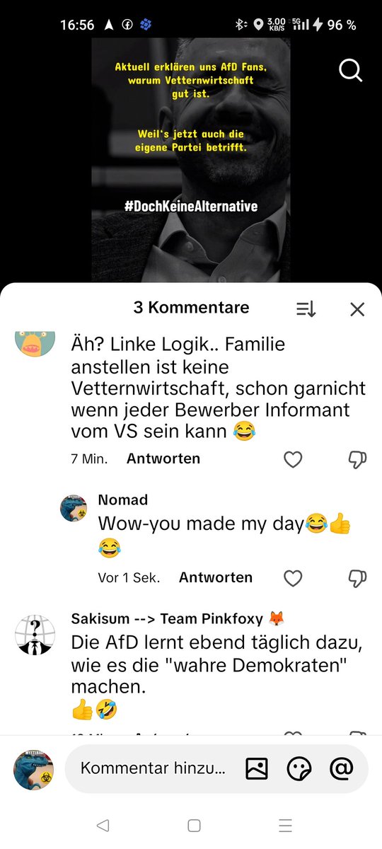 So, damit ihr es endlich mal wisst (Ironie off)