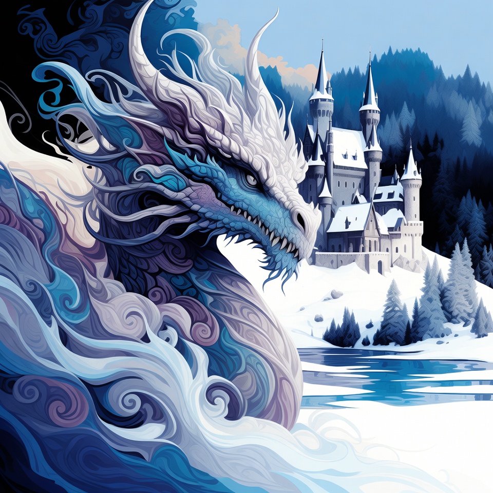 -Happy days with Dragon- アートボード Happy Dragon Day Wednesday 🐉