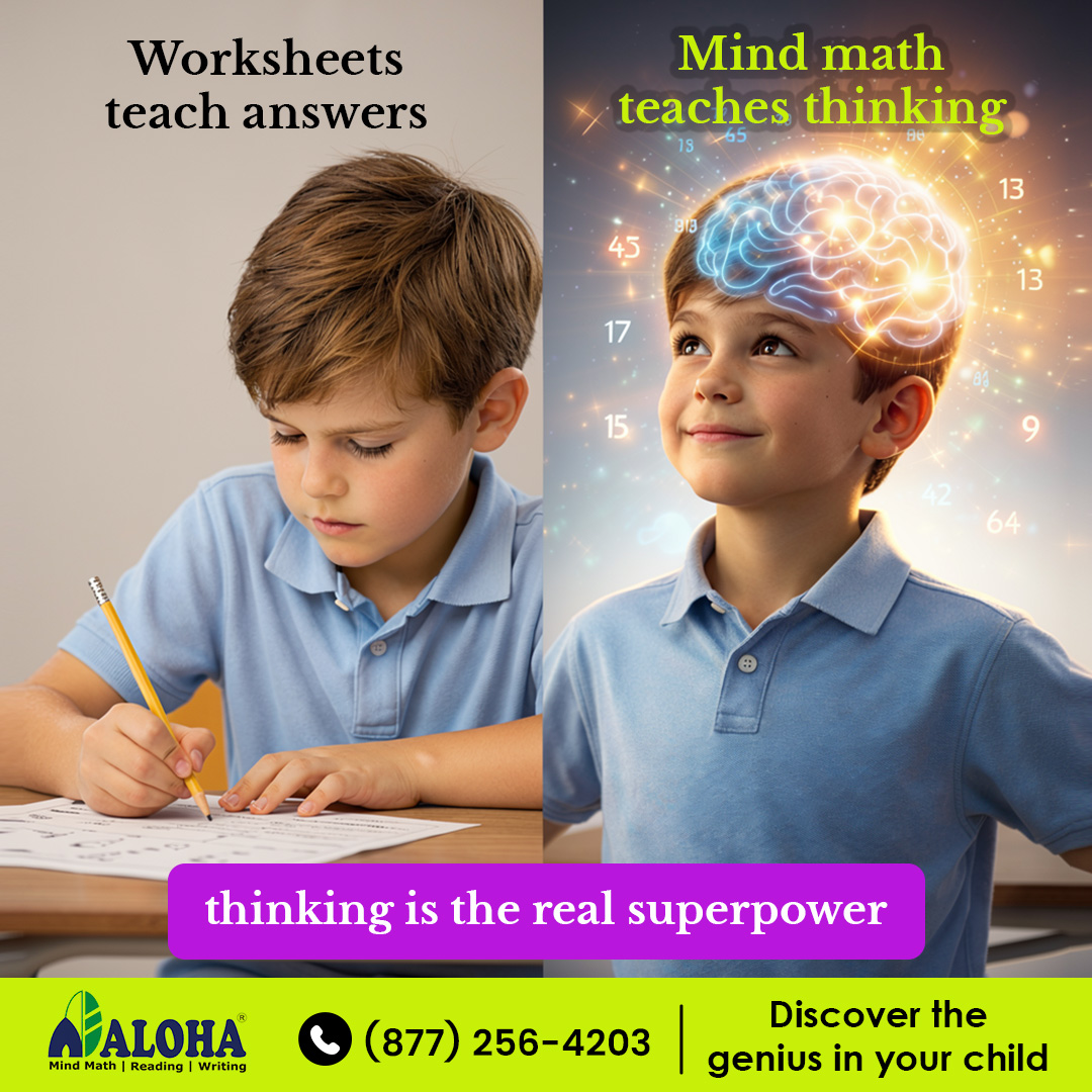 AlohaKidsMath's tweet image. Thinking is the real superpower. At ALOHA Mind Math, we strengthen young minds for academic success and beyond.
👉👉alohamindmath.com
📞📞(877) 256-4203
#ConfidentKids #ALOHALearning #AcademicSuccess #ALOHAPrograms #EarlyEducation #StudentGrowth #Math #Reading #Writing