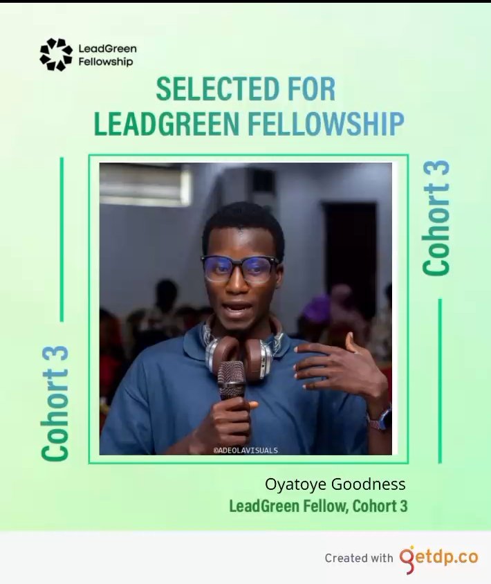 Thrilled to announce that I've been selected for the LeadGreen Fellowship Cohort III!
Excited to join this 16-week pan-African journey building leadership skills and driving real climate action across the continent. 
Grateful for the opportunity💚