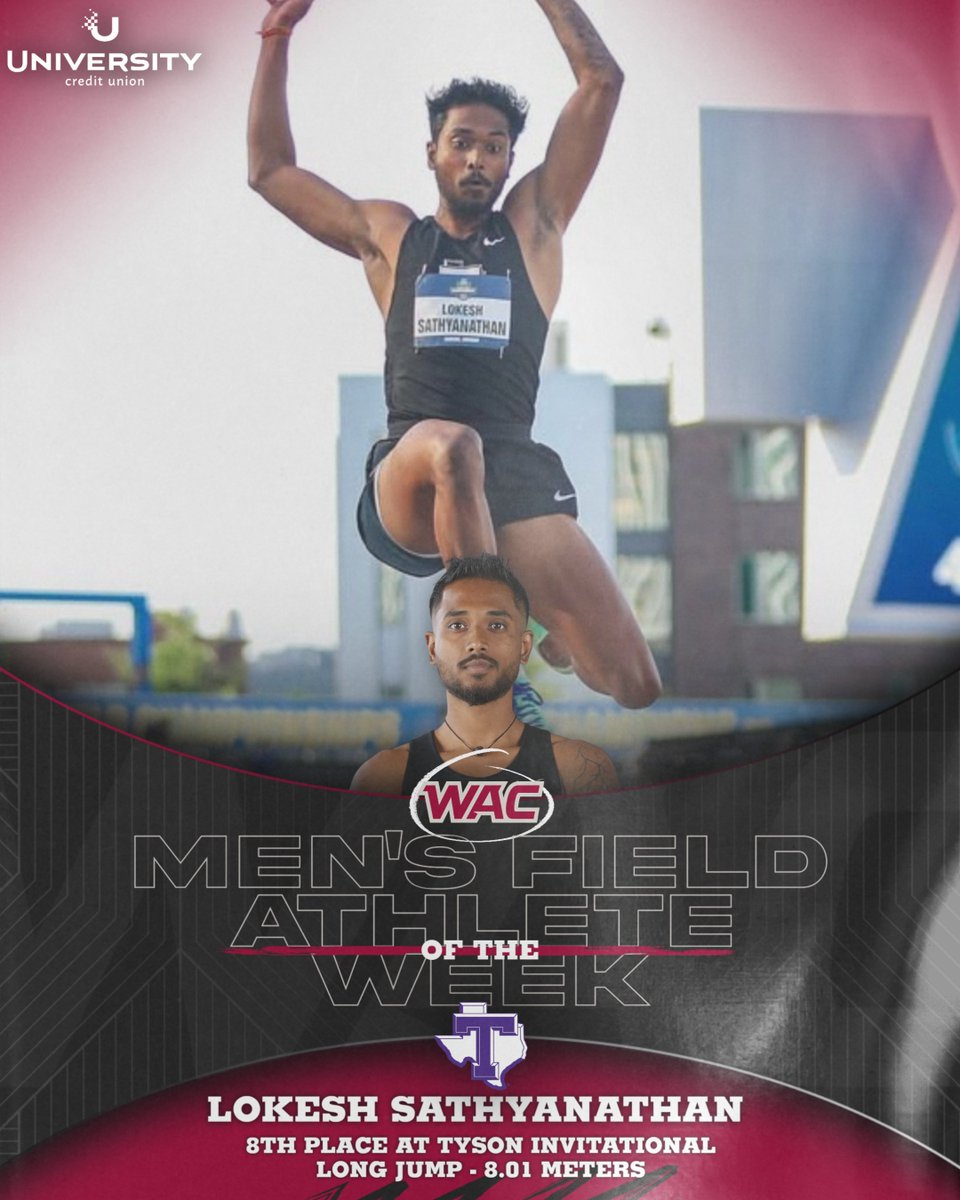 UAConference's tweet photo. #WACitf Men's Athletes of the Week presented by @UCU_LA πββοΈ
David Mvundura & Lokesh Sathyanathan | @TarletonXCTrack https://t.co/3cZsm7mdlX