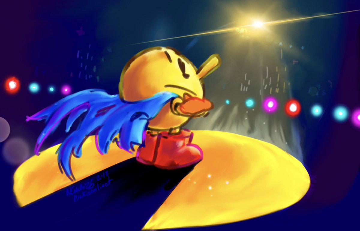 nickisonlinet's tweet image. my yellow sphere got aura and no one can tell me otherwise #pacman