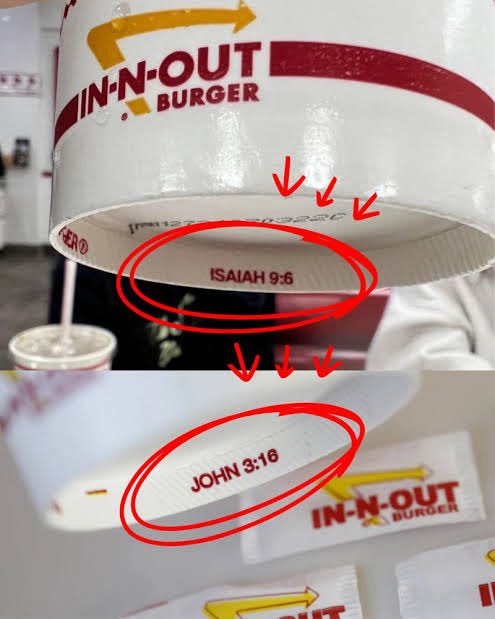 STILL HOLDING HER STAND!!!

In-N-Out owner Lynsi Snyder has refused to allow Bible verses to be removed from the company’s packaging.

“His hand has been on this company through trials and tribulations… We are successful because of Him.”

God bless Lynsi and In-N-Out!