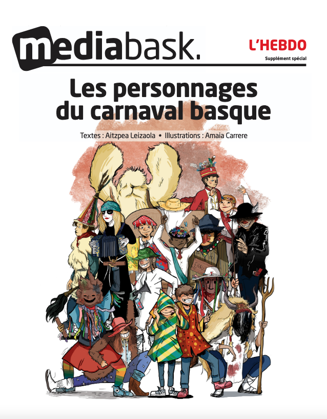 MediabaskInfo's tweet photo. Numéro spécial de MEDIABASK l'HEBDO ce jeudi⤵️
👉Supplément spécial : à la découverte des personnages du carnaval basque
👉Max Brisson s'en prend aux abertzale
👉Atharratzeko kondairetara bidaia
👉Mauléon : le bar Zinka passe aux mains du gaztetxe Pitxu https://t.co/eATGKvCUzn