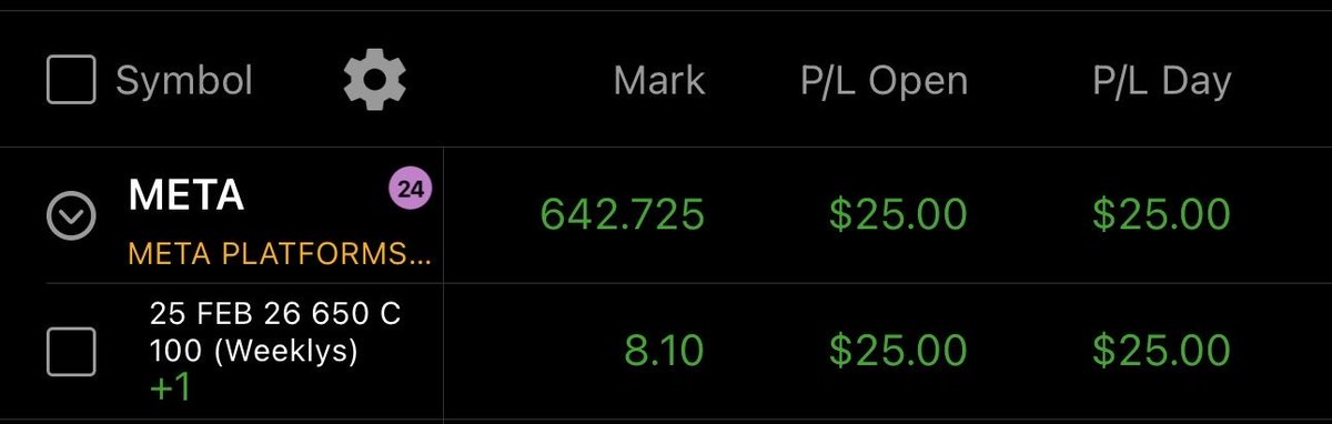 _FilthyTrades_'s tweet photo. #OPTIONS #STOCKMARKET #FILTHYTRADES $META opened a 650C position feb 25. Exp for 7.85..just looking for an overnight/percentage swing play…👀 https://t.co/kqCKu6VknP