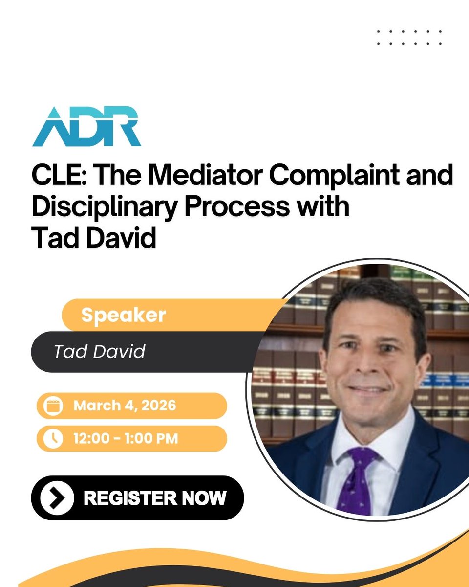 Alternative Dispute Resolution Section tweet media