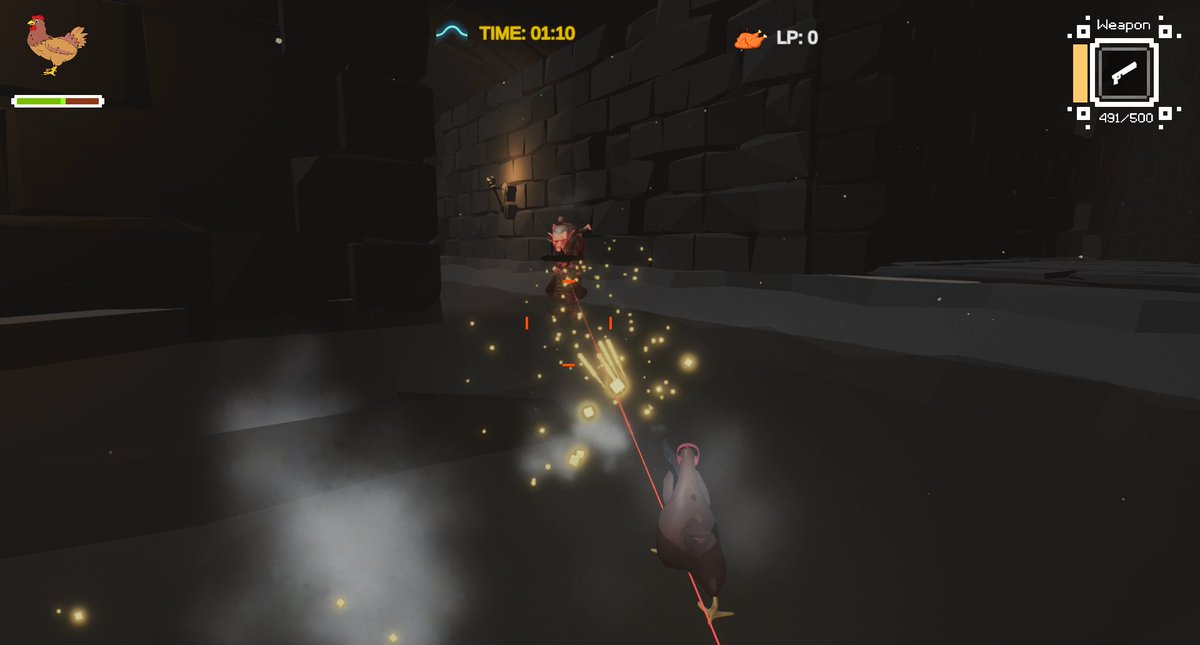DreamEngine5's tweet photo. Cooking something new!🧑‍🍳

Nobody asked for this game, but I'm making it anyway🐔👻

10 minutes before the world collapses.
Save your friends.
Survive the horrors.
Try not to die.

[Heavily WIP - Early screenshots]

#indiegame #gaming #solodev #gamedev #HorrorGames #horror https://t.co/9opdJJ8K9V