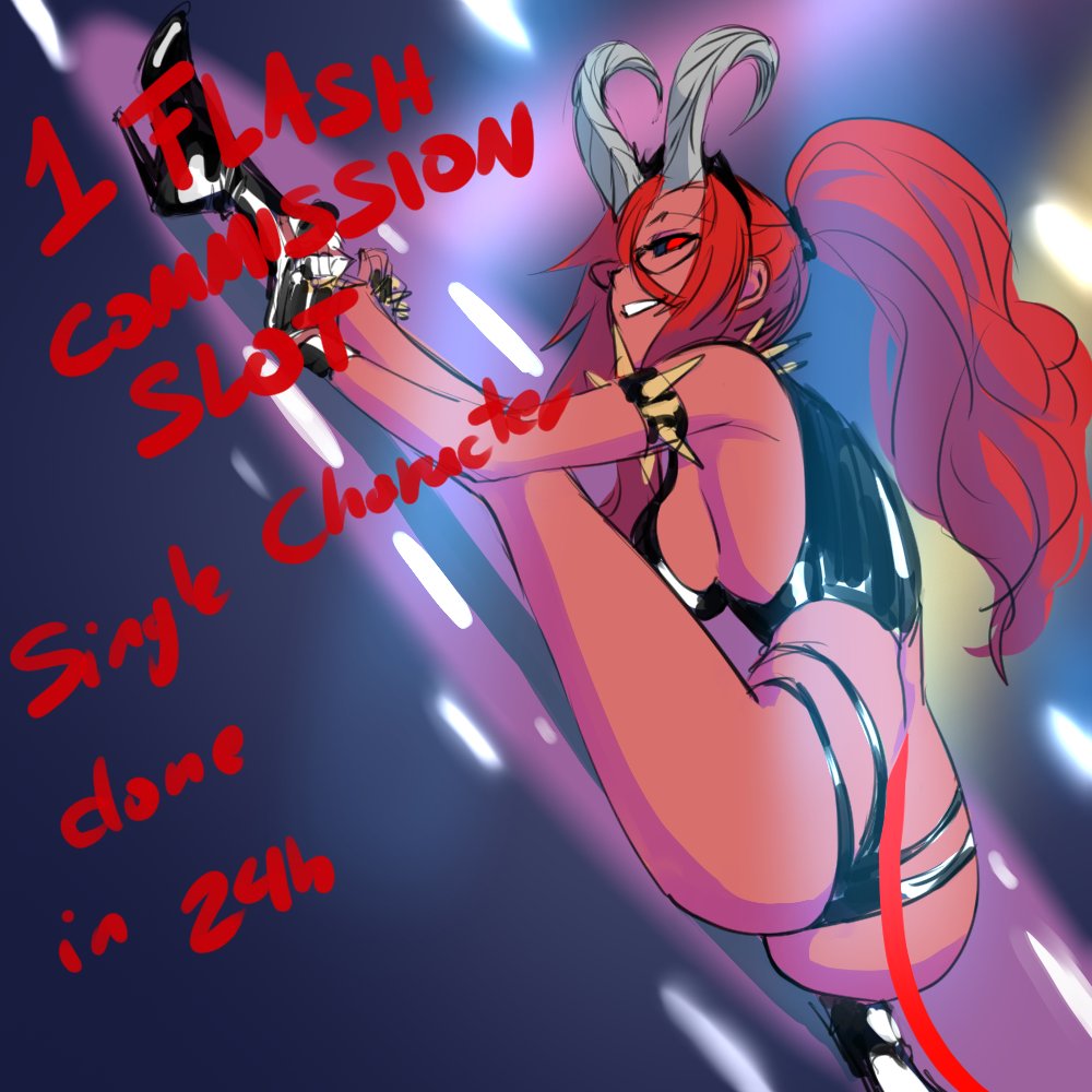 I'm opening 2 Flash slot commissions againnnnnnnnnn DM me or comment down if interested, I'll DM you back for details.
200 USD full render done in 24 hours.