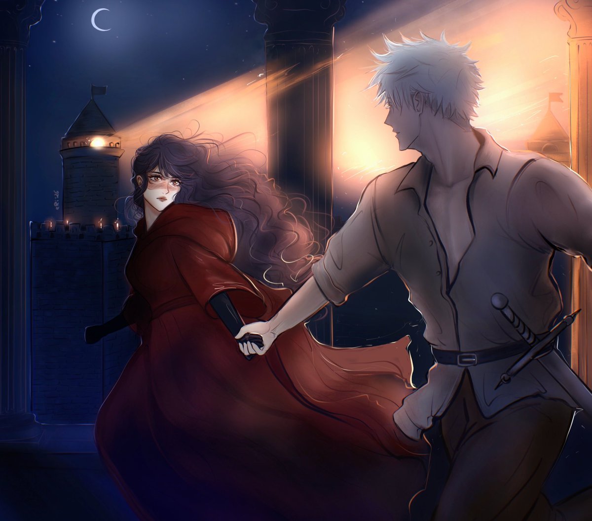 Commission for <a href="/Gojojjkfan23/">Tabu</a> inspired by her beautiful story Stone and Heart ♥️

#五歌 #gojohime #gouta