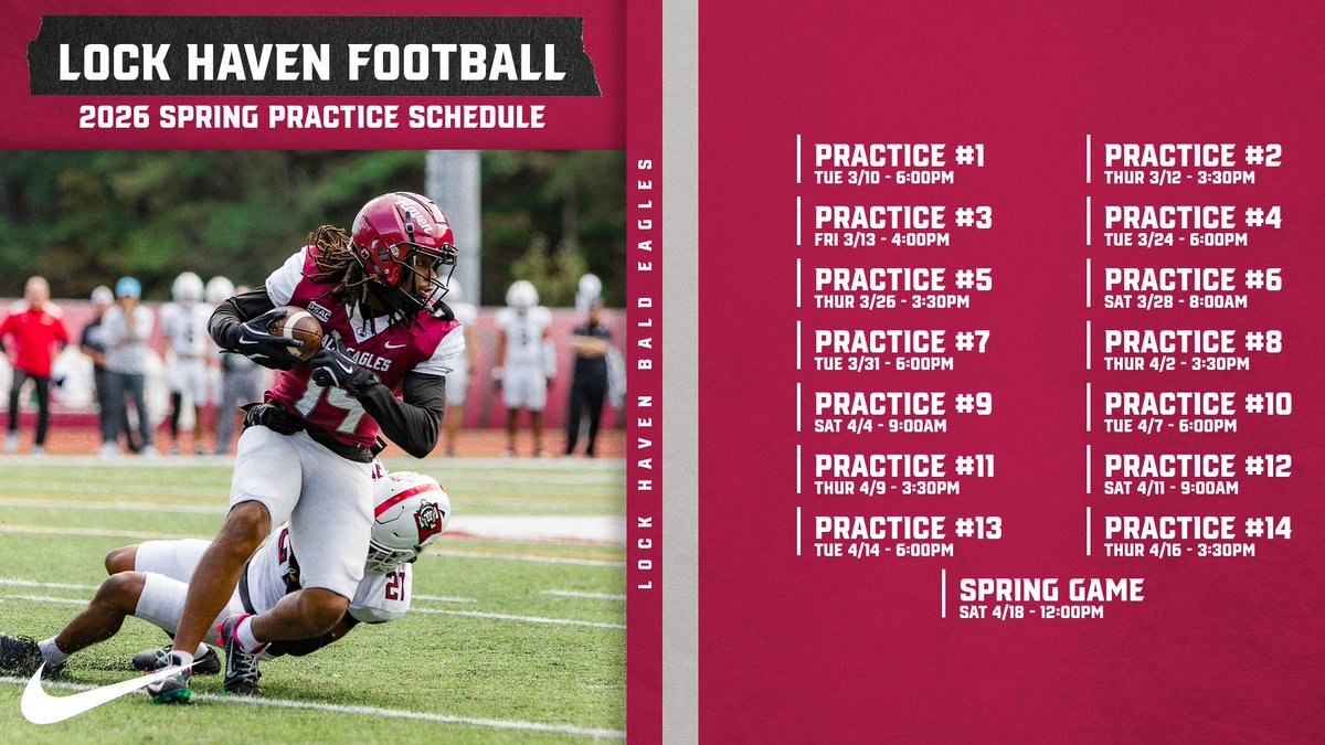 Lock Haven Football tweet media