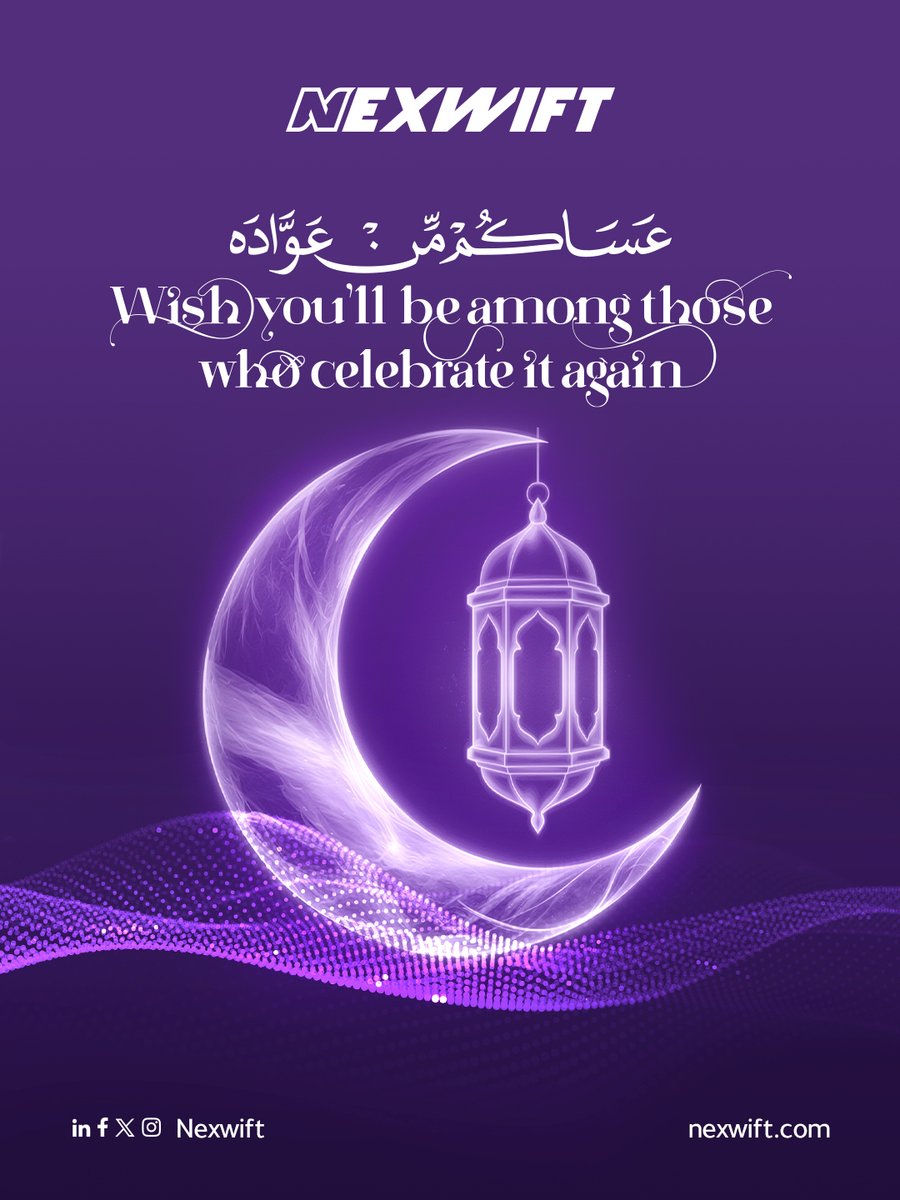 Nexwift's tweet photo. عساكم من عواده

رمضان كريم

#رمضان٢٠٢٦ https://t.co/Rt100wZY1g
