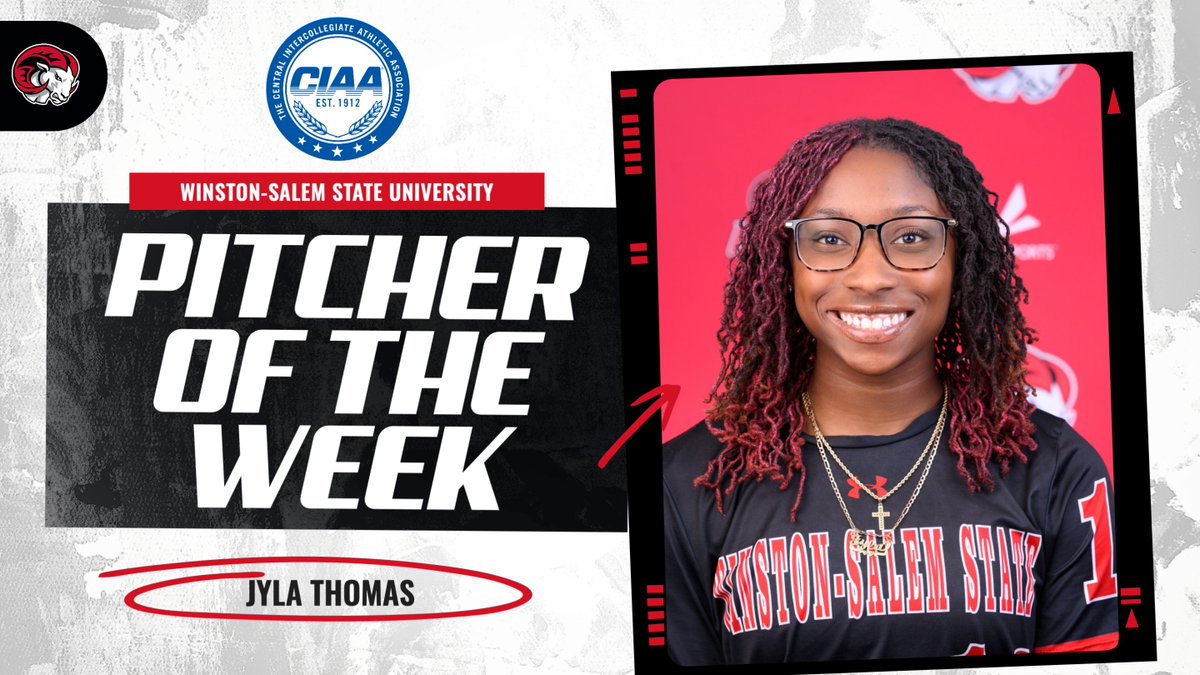 WSSU_Athletics's tweet photo. Congratulations to Jyla Thomas (Pitcher of the Week), Riley Demers (Offensive Player of the Week), and Kira Bryant (Rookie of the Week) on earning CIAA Weekly honors! https://t.co/8gUcLRpRtm