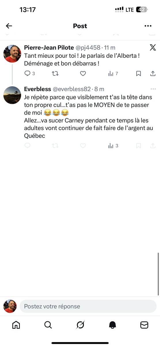pj4458's tweet photo. Désolé, je ne pensais pas te déclencher un psychose ajd ..

Essaie de blesser personne , n’y même toi même.

*Les gens qui défendent le parti conservateur..oufff beaucoup de classe.

@everbless82 https://t.co/cBGJmxE5Ee
