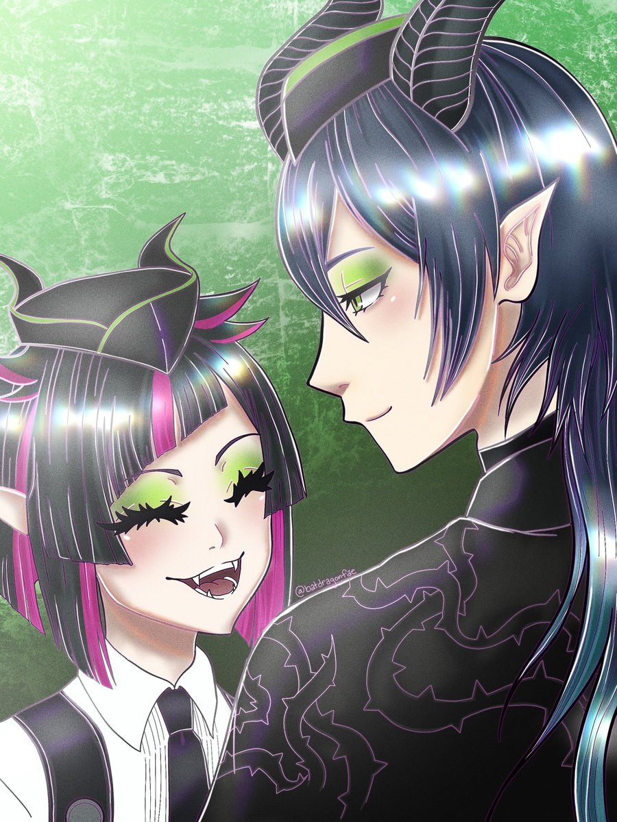 batdragonfae's tweet photo. ⛧°. ⋆𓌹*♰*𓌺⋆. °⛧
I finished my first piece of #mallelili #マレリリ art! 🦇🐉 I’m really happy with how it turned out and I can’t wait to draw more. 🖤
⛧°. ⋆𓌹*♰*𓌺⋆. °⛧ https://t.co/NsCHgz2fKq