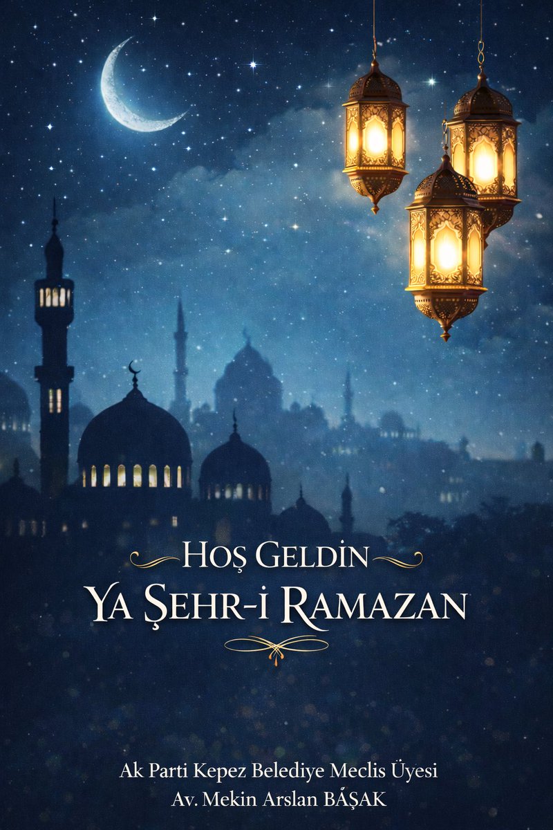 avmekinbasak's tweet photo. Rahmet, mağfiret ve bereket ayı Ramazan-ı Şerif’e yeniden kavuşmanın gönül huzurunu yaşıyoruz.
Bu mübarek ayın ülkemize, milletimize ve tüm İslam âlemine hayırlar getirmesini temenni ediyoruz.
Hoş geldin ya Şehr-i Ramazan! 🌙 https://t.co/pPLLLJ3UNP