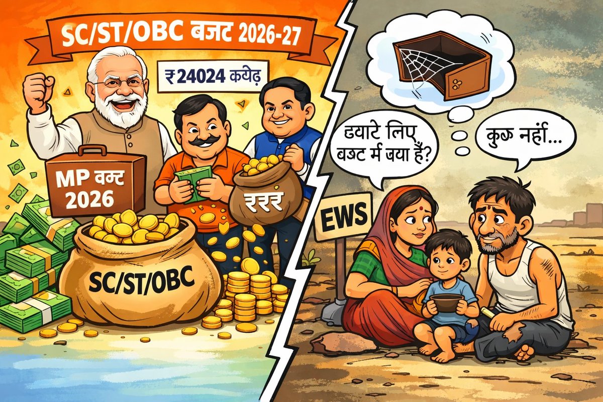 #EWSRights
#EqualOpportunityForEWS
#EWS_को_हक_चाहिए
#NOTAForJustice
#MPBudgetExpose
#StopEWSDiscrimination <a href="/Adv_Anil_Mishra/">Adv. Anil Mishra</a> <a href="/aajtak/">AajTak</a> <a href="/CMMadhyaPradesh/">Chief Minister, MP</a> <a href="/JansamparkMP/">Jansampark MP</a> <a href="/MPTakOfficial/">MP Tak</a> <a href="/Anurag_EWS/">Thakur Ajeet Singh</a> <a href="/ews_army/">EWS ARMY</a> <a href="/kalisenachief/">Swami Anand Swaroop</a> <a href="/IndianEwsunion/">भारतीय ई.डब्ल्यू.एस.संघ/INDIAN E.W.S.UNION</a> मध्यप्रदेश बजट 2026-27 में करोड़ों की बारिश कुछ