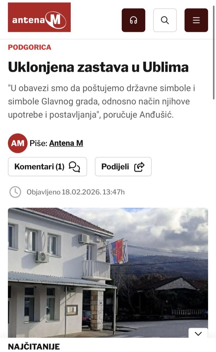 Sekretarka Anđušić je sprovela zakonsku proceduru do kraja, uklonjena je trobojka!

Za razliku od nje odbornici Nove srpske demokratije i nekadašnjeg DFa i Jelena Borovinić Bojović mudro ćute i očigledno su spremni i da se odreknu trobojke u Podgorici zarad vlasti i fotelja!