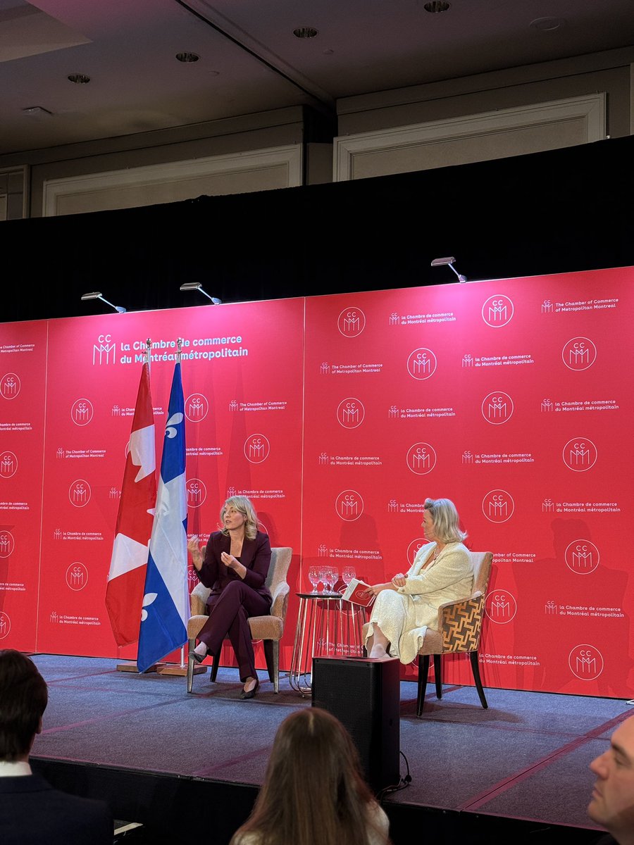 chambremontreal's tweet photo. Causerie À la une @Bombardier avec @melaniejoly | « Les petites et moyennes entreprises sont au cœur du développement économique régional et jouent un rôle clé dans le plan de notre gouvernement visant à bâtir, protéger et renforcer l’industrie canadienne de la défense. » https://t.co/ZSwpeVHrOx
