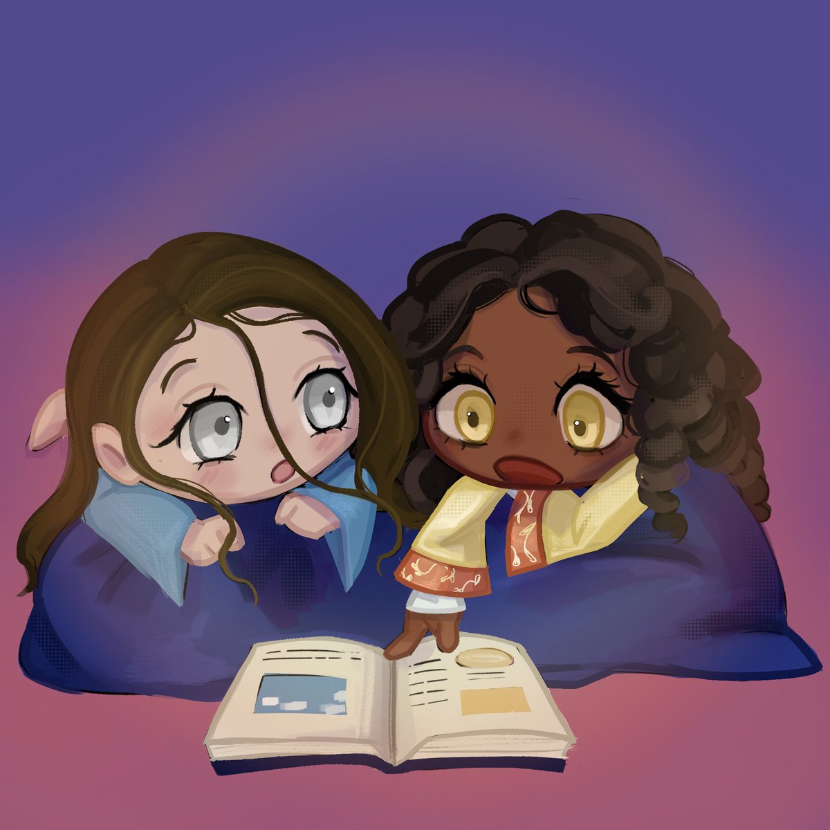 “Arya was always quick and clever, but in the end she's just a little girl”

- ADWD, Jon VII

“Eleven years of age, yet Missandei is as clever as half the men at this table and wiser than all of them.”

- ADWD, The Queen’s Hand

#asoiaf

My commission by the talented <a href="/caosolita/">caos || ( COMISSÕES ABERTAS )</a>