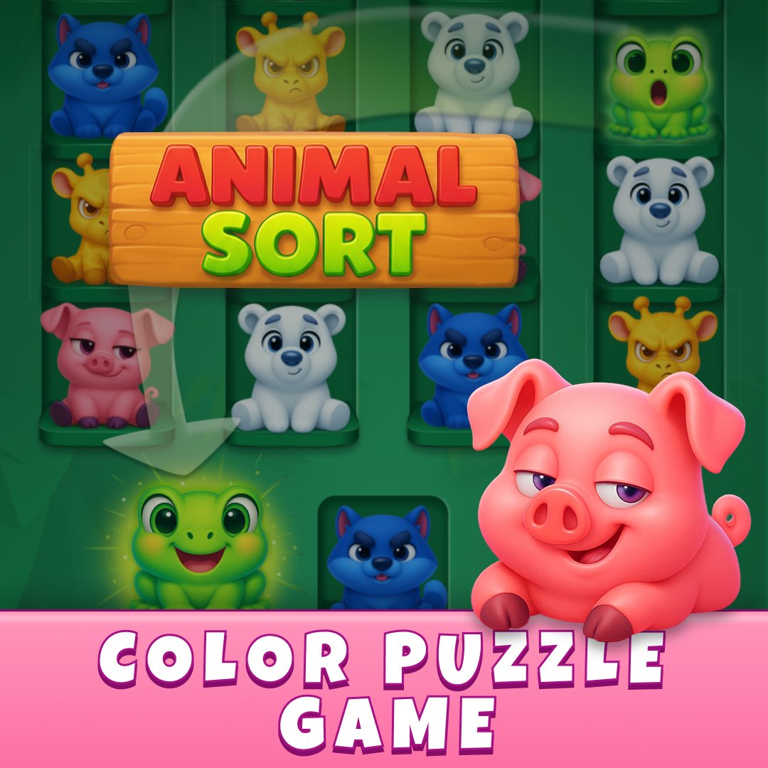 galaxy4games_'s tweet photo. Choosing the right dev partner means delivering complete, market-ready products -not just separate services.

At Galaxy4Games, we brought Animal Sort from concept to launch.

Explore our portfolio - let’s build something special. https://t.co/qd0bABg7lo