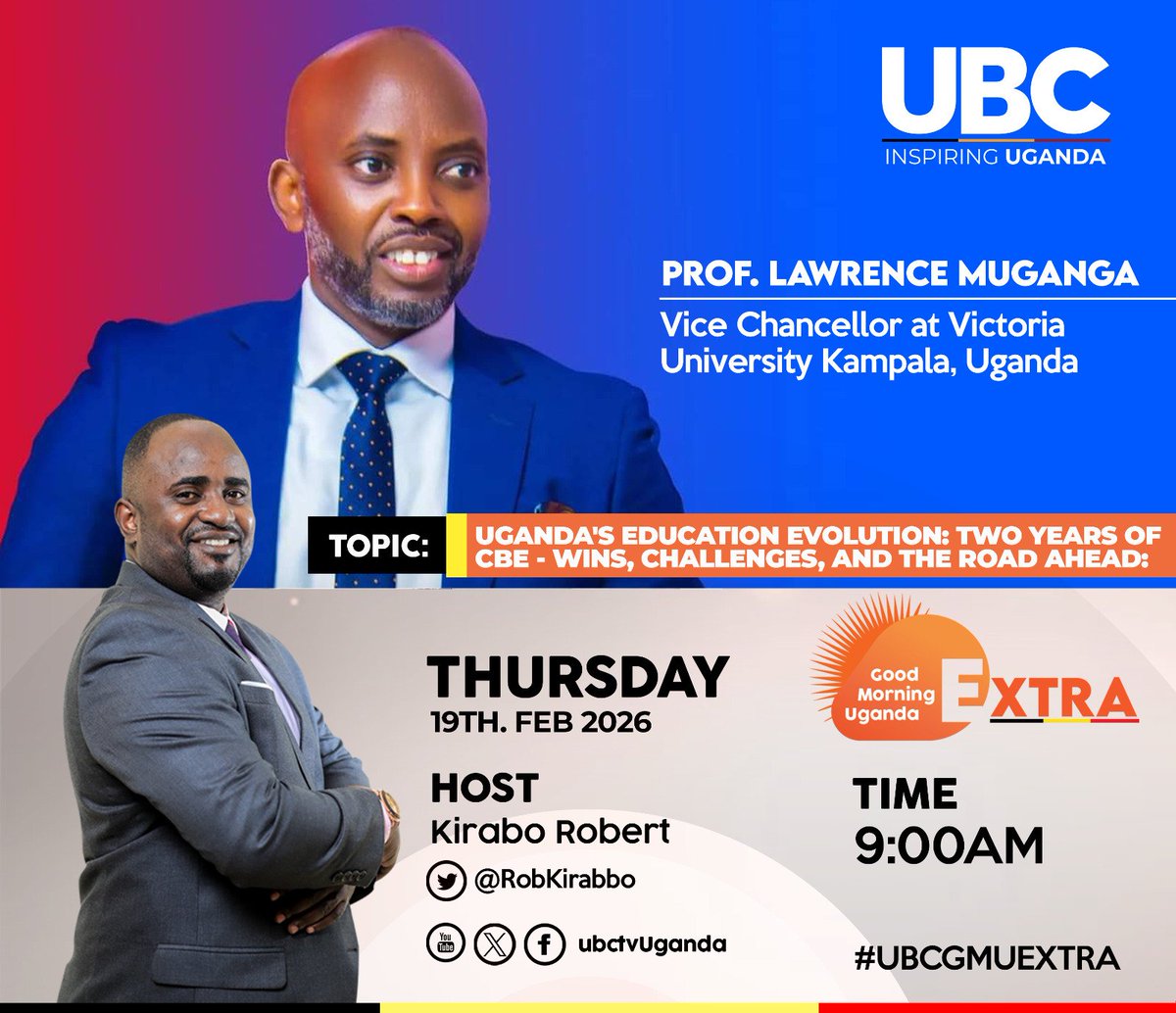 Tomorrow morning, I will be on #UBCGMUEXTRA with <a href="/RobKirabo/">Robert Kirabo Nyonyintono</a> discussing Uganda’s journey with Competency-Based Learning (CBE). Two years in, we assess the wins, confront the challenges, and explore how to strengthen it going forward.

Be sure to tune in to <a href="/ubctvuganda/">UBC UGANDA</a> from 9 AM.