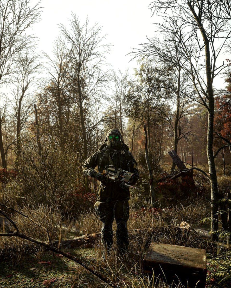 TheFarm51's tweet photo. You're walking through the woods, and suddenly, you see HIM. 💀

What do you do❓

***

Chernobylite games are now discounted on #Steam, check them out ⤵️

https://t.co/XMj1uEqrN8

Screenshot captured by our beloved GhostWolf 🖤

#chernobylite #postapo https://t.co/IqJd7tu827