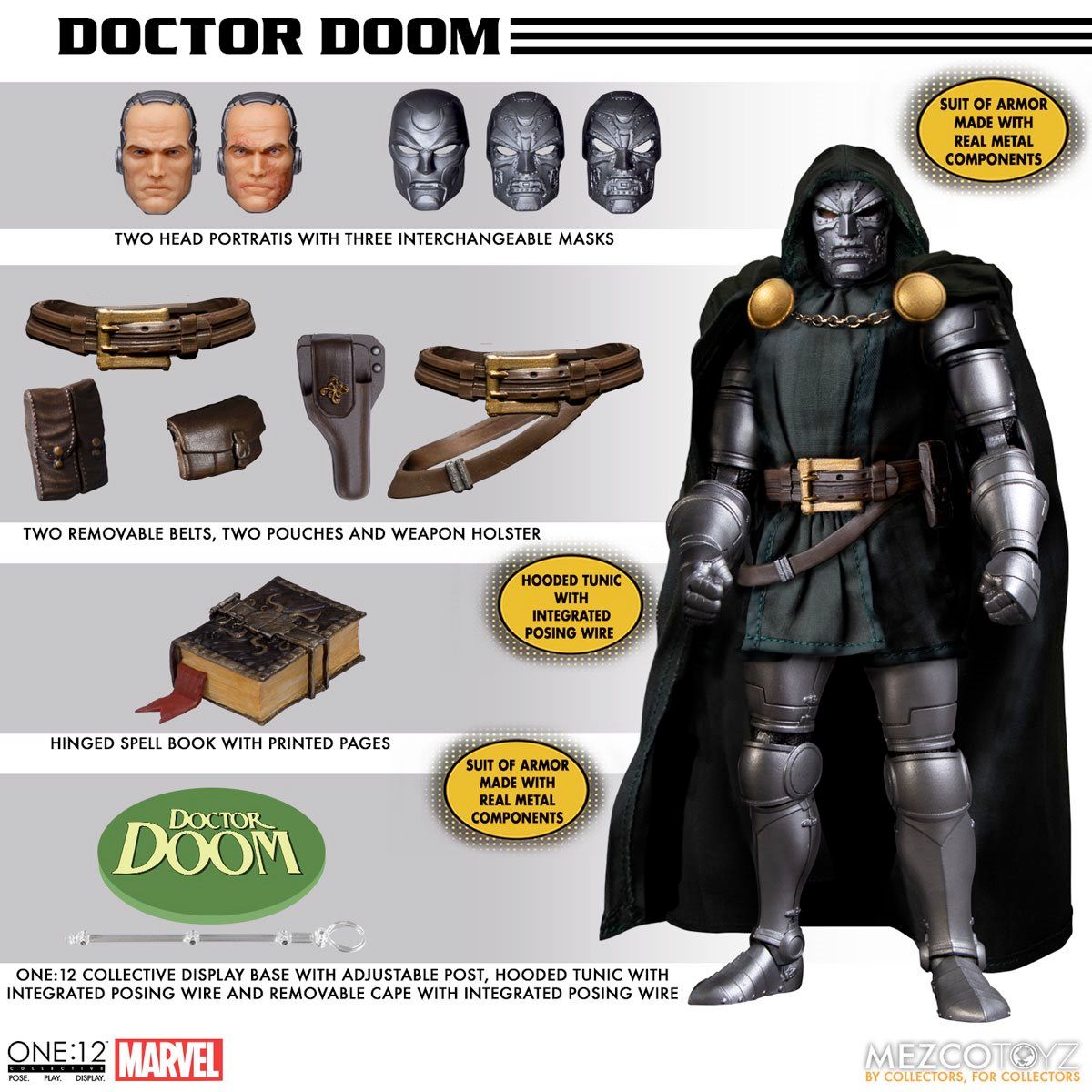 Mezco One:12 Marvel Comics Doctor Doom reissue is up for preorder