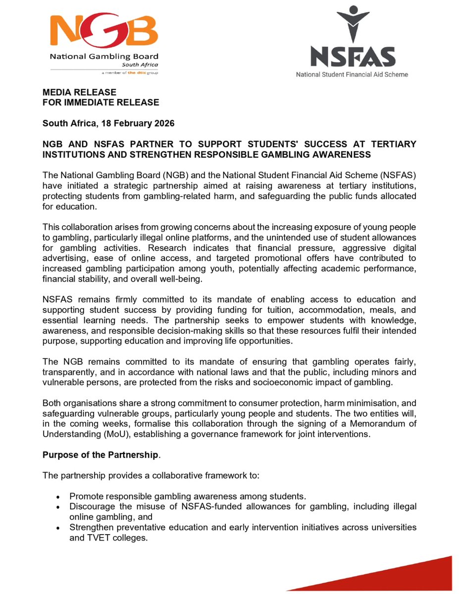 NSFAS tweet media