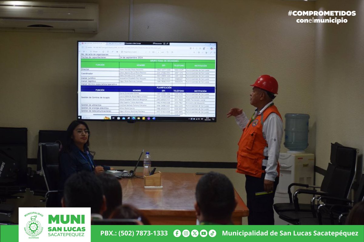 🌎🏛️ La COMRED sostuvo reunión para definir acciones y lineamientos operativos del Simulacro Nacional por Sismo 2026, a realizarse el martes 24 de febrero, fortaleciendo la coordinación y capacidad de respuesta municipal.

📞 7937-0693.