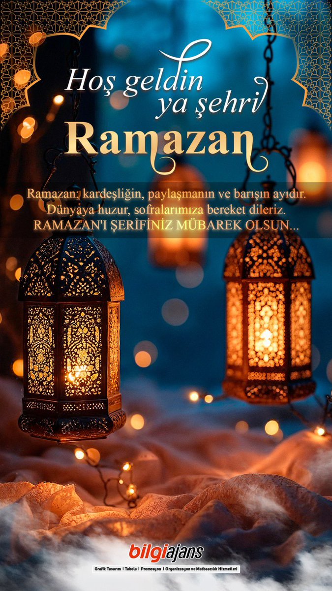 Rahmet, bereket ve mağfiret ayı Ramazan’a bir kez daha kavuşturan Cenab-ı Allah’a hamdolsun.

Bu mübarek ayın; şehrimize, ülkemize ve tüm İslam âlemine hayırlar getirmesini diliyorum. Rabbim tuttuğumuz oruçları, yaptığımız ibadetleri kabul eylesin