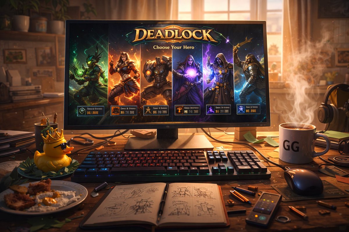 imluckysherman's tweet image. Good morning, Outcasts.

Deadlock has officially become a problem and now I need help: what character should I try next?

Based on my playstyle (aggressive, occasionally unhinged, sometimes useful), who fits me best?

#Deadlock #QuittenTime #Outcasts #PCGaming