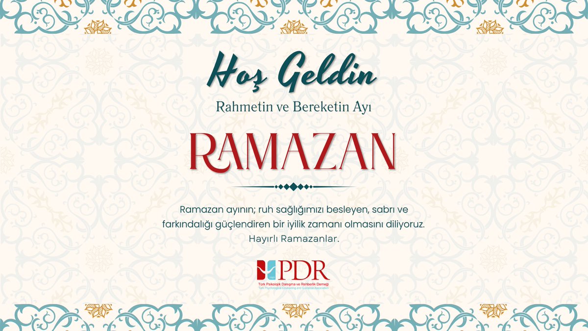 Ramazan ayının; ruh sağlığımızı besleyen, sabrı ve farkındalığı güçlendiren bir iyilik zamanı olmasını diliyoruz. 

Hayırlı Ramazanlar.