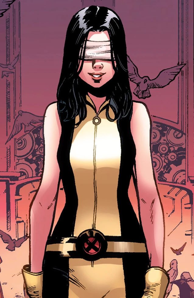 DailyMutantsX's tweet photo. Today’s Mutant of the day is Ruth Aldine A.K.A Blindfold!

First Appearance: Astonishing X-Men #7 (December 2004)

Created by: Joss Whedon &amp; John Cassaday

Powers: Ruth is a precog, meaning is able to see events destined to occur and experience precognitive visions! https://t.co/ZKSY6zxYrq