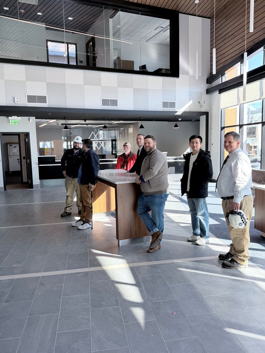 holt_architects's tweet photo. It was a great opportunity for members of the HOLT Architects team to tour the completed corporate headquarters for Guthrie Community Credit Union in Sayre, PA — a project we were proud to design in close collaboration with the Guthrie FCU team. https://t.co/LUdIcIt2Ll