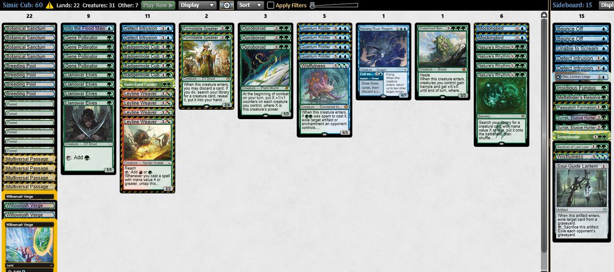 Final Cub Guide update before Milwaukee available on the Maetreon. Think that the lack of Sunderflock is really good for the deck. Good luck to everyone this weekend I'll see you in the streets.